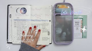 10Day Planning  Late Month  August 21st to 31st 2024  Bullet Journal Pocket A6  Nolty 6501 [upl. by Notsle]