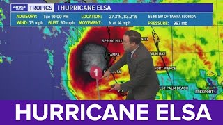 Hurricane Elsa to make landfall in Florida early Wednesday morning [upl. by Anirtak]