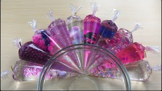 Pingky Sparkling Clear Slime Making Clear Slime With Piping Bags  Satisfying Asmr Slime 0039 [upl. by Eran842]