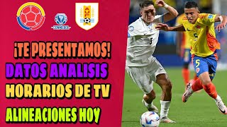 TE PRESENTO HORARIOS DATOS ANALISIS ALINEACIONES PROBLEMAS DE COLOMBIA VS URUGUAY ELIMINATORIAS 2026 [upl. by Sral]