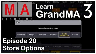 E20 – Merge Overwrite and Remove  GrandMA3 Tutorial [upl. by Gnivri517]