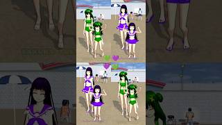 Which one is your misfortune 🤔😊💜or💚 sakuraschoolsimulator youtubeshorts sss mmd [upl. by Ydisahc]