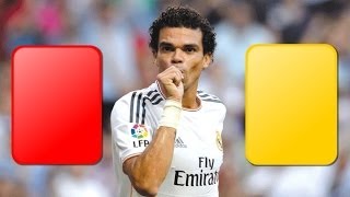 Pepe  red and yellow cards [upl. by Yattirb]