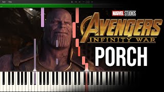 Avengers Infinity War  quotPorchquot Piano Cover  Alan Silvestri [upl. by Ynnig556]