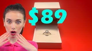 I Bought The Cheapest MOISSANITE Engagement Ring On AMAZON [upl. by Einnaj464]