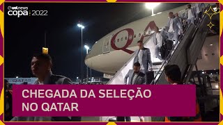 Seleção Brasileira na COPA 2022 confira a chegada dos jogadores no Qatar [upl. by Ymrots375]