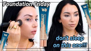 THIS SURPRISED ME new Urban Decay Hydromaniac Glowy Tinted Hydrator Foundation Review [upl. by Harl488]