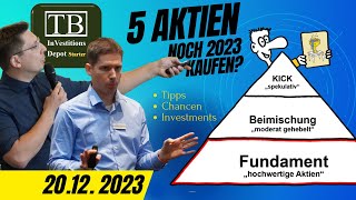 Jetzt diese noch diese fünf solide Aktien kaufen Worauf wir noch 2023 achten [upl. by Ailadi656]