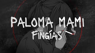 Fingías  Paloma Mami Slowed  Reverb Lyrics [upl. by Berns]