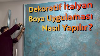 Travertino Dekoratif İtalyan Boya Uygulaması  Profesyonel Boya 05511081885 [upl. by Aerdno]