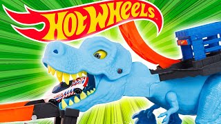 HOT WHEELS City La nouvelle Piste Attaque TREX 2023 TRex Chomp Down [upl. by Gwen]