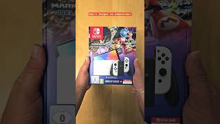 UNBOXING WHITE NINTENDO SWITCH OLED MARIO KART 8 DELUXE EDITION [upl. by Ferne]