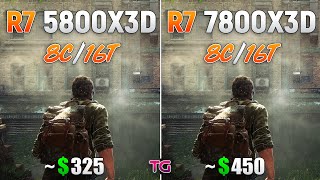 Ryzen 7 5800X3D vs Ryzen 7 7800X3D  Test in 9 Games [upl. by Akerley966]