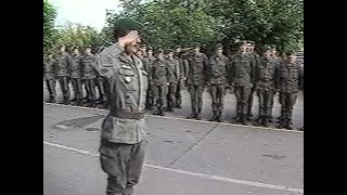 1985 How a German rifle company salutes the master sergeant [upl. by Addie]