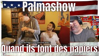 Quand ils font des papiers  Palmashow  REACTION  LOL [upl. by Jeana]