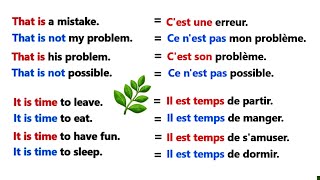 Phrases simples pour apprendre langlais facilement ✪✪easy sentences to learn french 🌿 [upl. by Steffy]