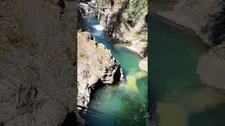 Beautiful Qualicum Falls on Vancouver Island A must visit travel waterfall vancouverisland [upl. by Airotkiv]