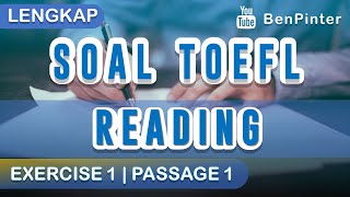 Soal TOEFL Reading dan Pembahasannya  Exercise 1  Passage One [upl. by Josee]