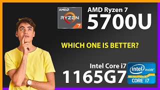 AMD Ryzen 7 5700U vs INTEL Core i7 1165G7 Technical Comparison [upl. by Ahsat]