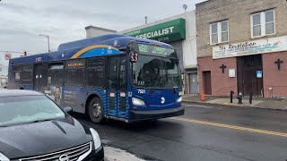 MTA New York City Bus 2018 New Flyer quotXcelsiorquot XD40 7551 On The B60  Rockaway Av amp Eastern Pkwy [upl. by Vasiliu949]