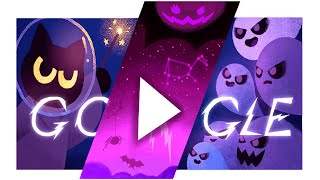 Google Doodle  Halloween 2024 2020 amp 2016 [upl. by Rains928]