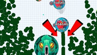 Agario Solo Hacker Killer Macro Feed Hack Pro Dominating Agario Mobile Gameplay [upl. by Shien]