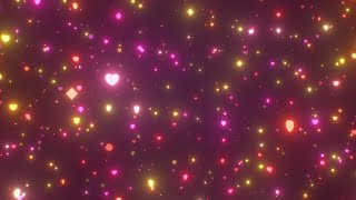 Pink And Orange Glowing 3D Hearts And Shapes Flying At Camera Slowly 4K 60fps Wallpaper Background [upl. by Broder]