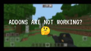 Addons are not working  how to use addons in minecraft pe  MCPE all version MinecraftPE addon [upl. by Hildegaard]