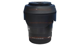 First leaked image of the new Sigma 23mm f14 APSC Emount lens [upl. by Arakaj]