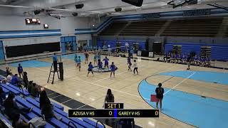 Azusa High School VS Garey High School Varsity Volleyball [upl. by Lleneg]