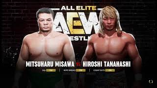 Mitsuharu Misawa vs Hiroshi Tanahashi AEW Fight Forever Mod Showcase [upl. by Deehahs170]