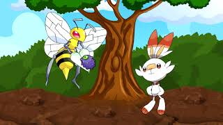 EP3 Beedrill becomes friends with Scorbunny  Short Pokémon Animation [upl. by Bobbi]