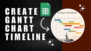 NEW UPDATE Creating a Gantt Chart Timeline on Google Sheets [upl. by Anaibib]