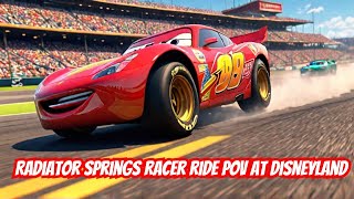 Radiator Springs Racer Ride POV at Disneyland [upl. by Ahgem]