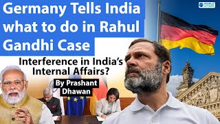 Germany Tells India what to do in Rahul Gandhi Case  Interference in India’s Internal Affairs [upl. by Ginni]