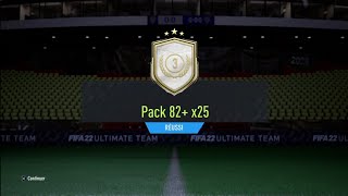 FIFA 22  PACK 82 X25  3 JETONS ÉCHANGE ICÔNE SWAP [upl. by Kehsihba815]