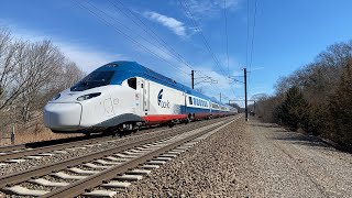 Chasing Amtrak Extra Train 845 New Acela 21 Avelia Liberty TS8 Test Train 3124 [upl. by Nesral202]