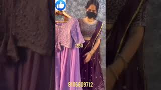 New Latest Lehanga choli With Embroidery Worksuni telugu channel [upl. by Nosidda710]