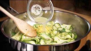 Courgette tagliatelle recipe from Waitrose [upl. by Ennaeel421]