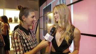 Victorias Secret PINK Model Vita Sidorkina shares exclusives at NYFW [upl. by Tavis]