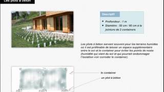 Les fondations pour maison container [upl. by Samul]