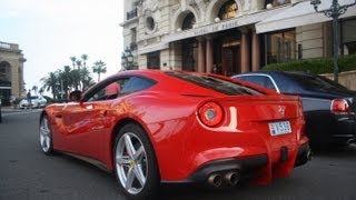 AWESOME Ferrari F12 Berlinetta INVASION in Monaco SIGHTS and Sounds 1080p Full HD [upl. by Forward]