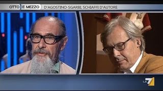 Otto e mezzo  DAgostino  Sgarbi schiaffi dautore Puntata 23062014 [upl. by Norac]