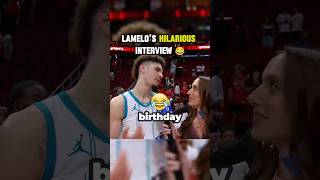 LaMelo Ball gives a shoutout to LaVar Ball nba shorts [upl. by Sedicla]