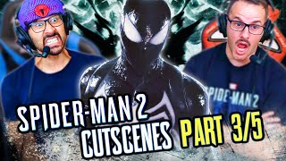 SPIDERMAN 2 PS5 CUTSCENES Game Movie REACTION PART 3  Black Suit SpiderMan [upl. by Selyn]