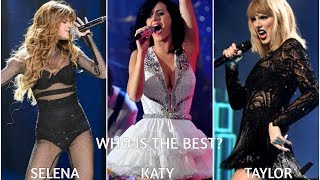 Selena Gomez Katy Perry Taylor Swift Vocal Battle Studio vs Live [upl. by Behah]