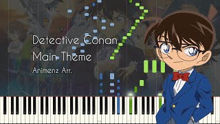 Animenz Transcription  Sheets Detective Conan Main Theme  OST [upl. by Aldrich]