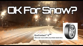 Continental EcoContact 6 Tyre Review  Snow [upl. by Eizeerb]