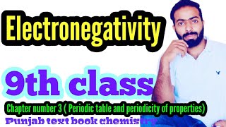 Electronegativity  9th class chemistry  chno3 [upl. by Hernardo529]