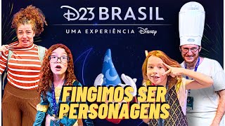 FINGIMOS ser personagens da Disney para ir no D23  FAMÍLIA RUIVA [upl. by Yevol]